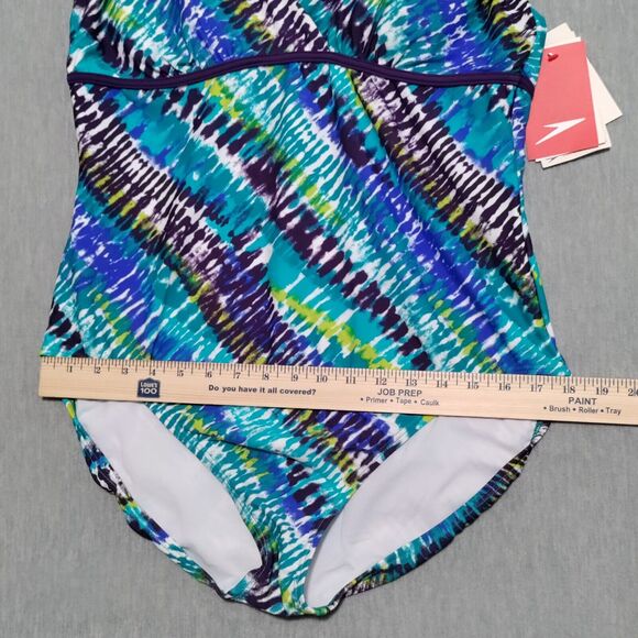 Speedo One Piece Swimsuit Women Plus Size 18 Contemporary Fit Soft Cups Lined - Picture 15 of 16